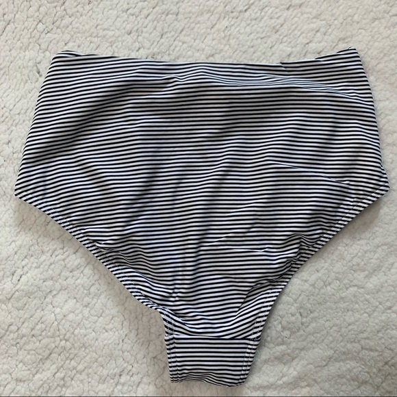 Sea Level Swim Australia NWT Positano Stripe High Waist Gathered Side Pant Size4 - Picture 6 of 16